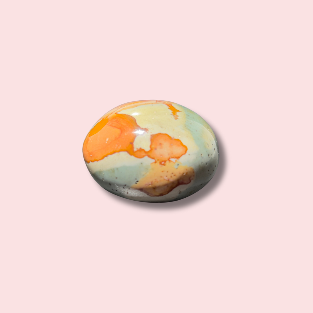 Cool Polychrome Jasper Palm Stone - Made in Mother Nature