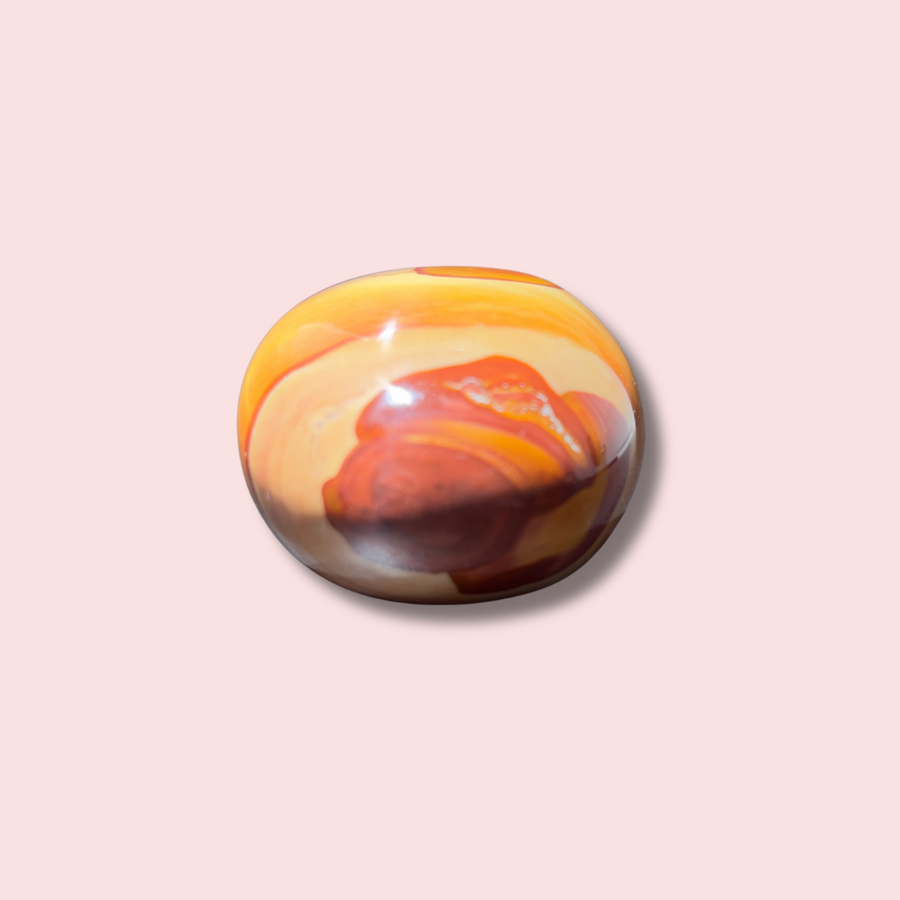 "Desert Sky" Polychrome Jasper Palm Stone - Made in Mother Nature