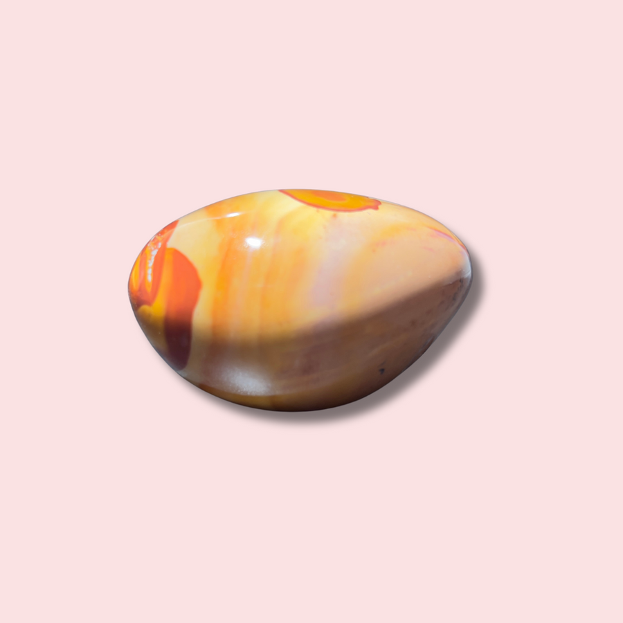 "Desert Sky" Polychrome Jasper Palm Stone - Made in Mother Nature