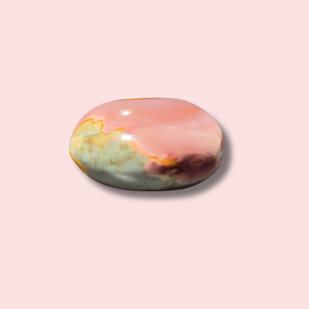 Stunning Purple Polychrome Jasper Palm Stone - Made in Mother Nature