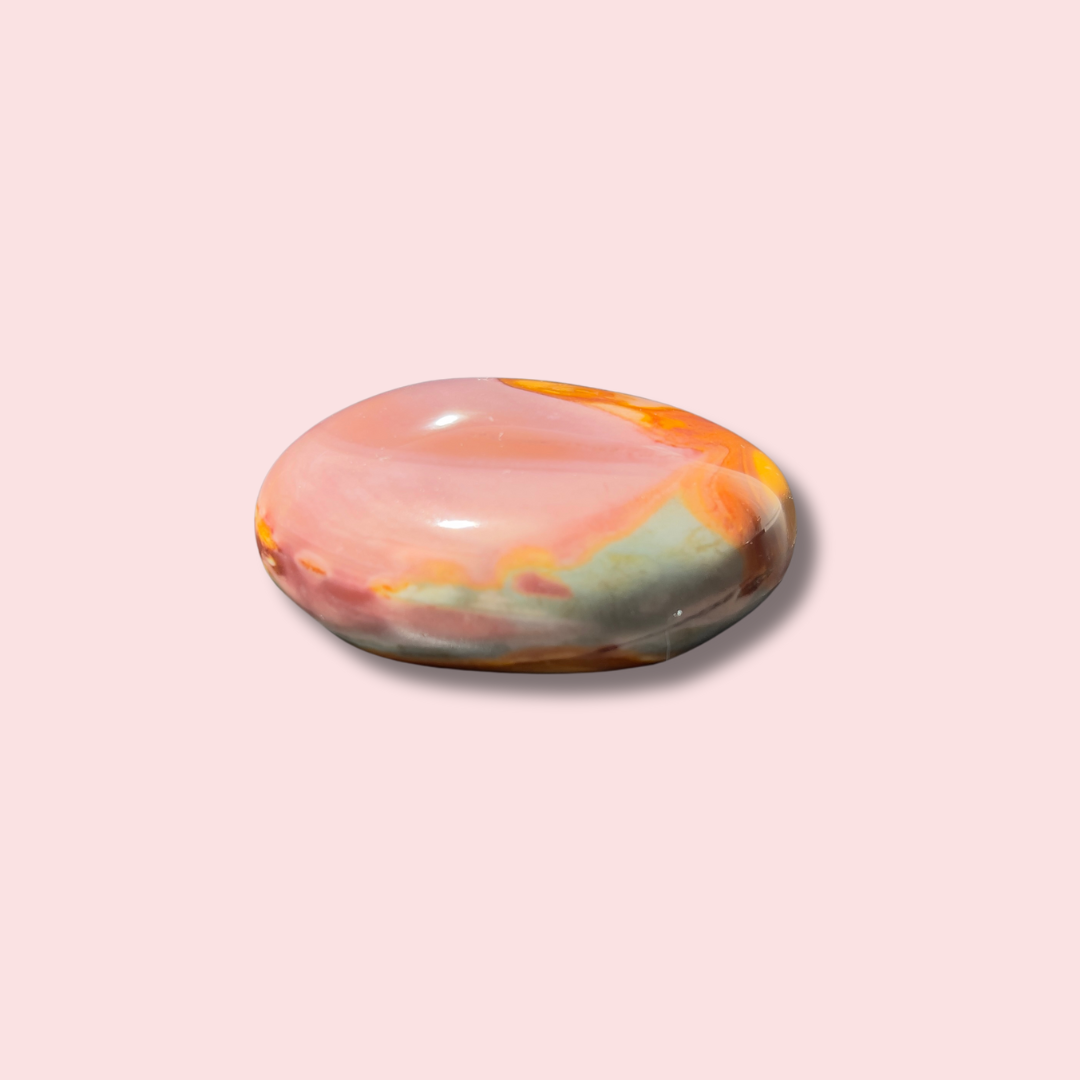 Stunning Purple Polychrome Jasper Palm Stone - Made in Mother Nature