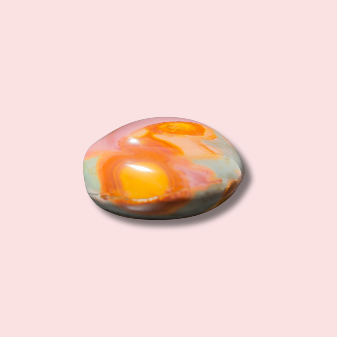 Stunning Purple Polychrome Jasper Palm Stone - Made in Mother Nature