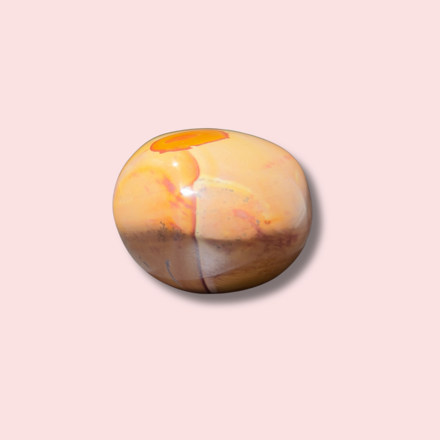 "Desert Sky" Polychrome Jasper Palm Stone - Made in Mother Nature