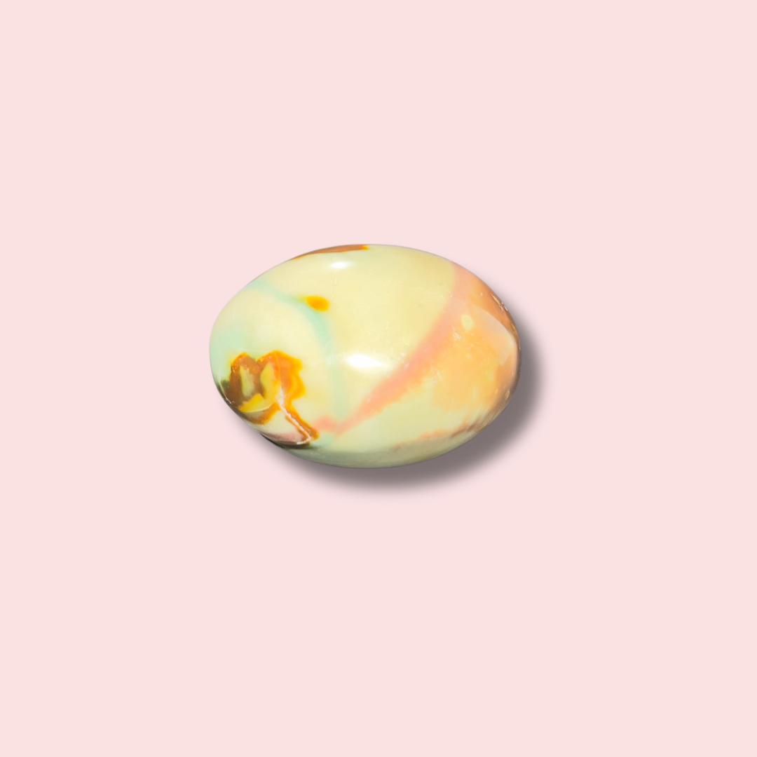 Green Polychrome Jasper Pebble - Made in Mother Nature