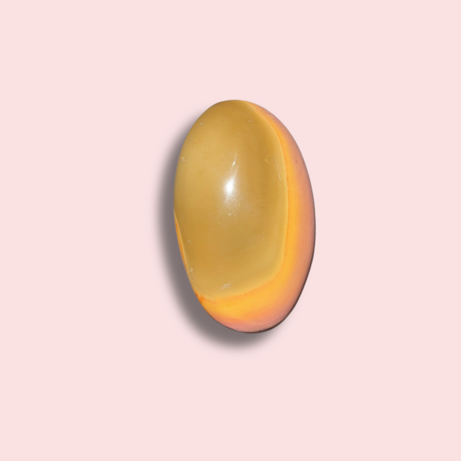 Cute Pink & Green Polychrome Jasper Palm Stone