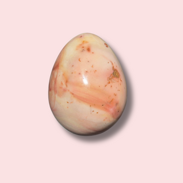 Pastel Pink Polychrome Jasper Egg