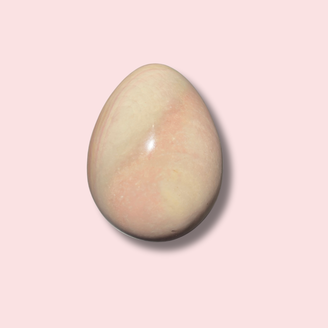 Pastel Pink Polychrome Jasper Egg - Made in Mother Nature