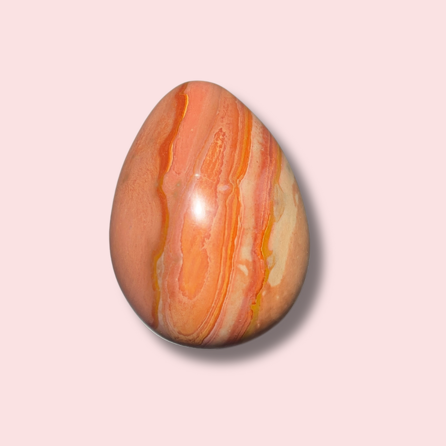 Pretty Pink Polychrome Jasper Egg
