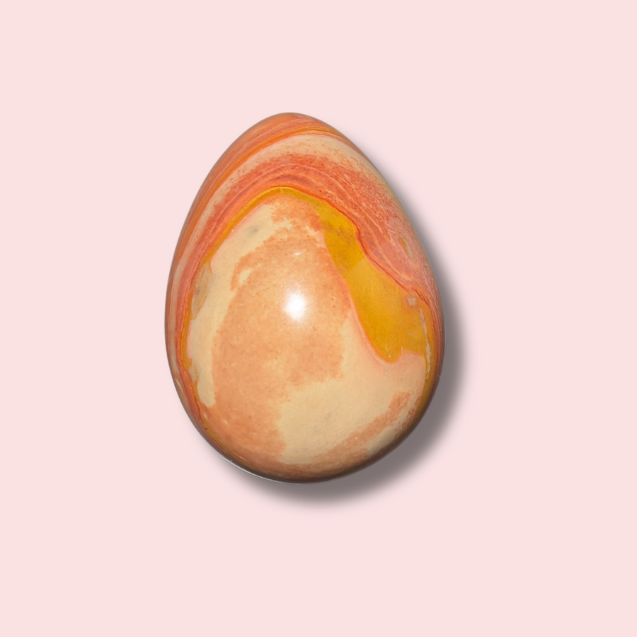 Pretty Pink Polychrome Jasper Egg