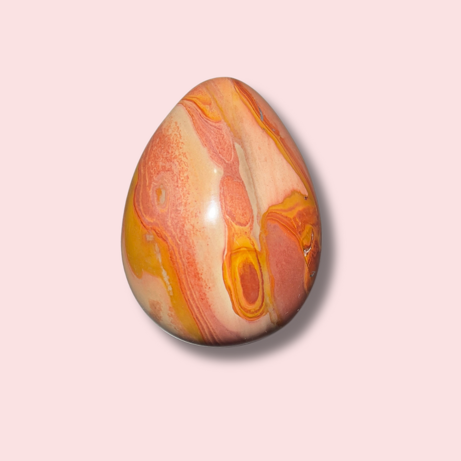 Pretty Pink Polychrome Jasper Egg