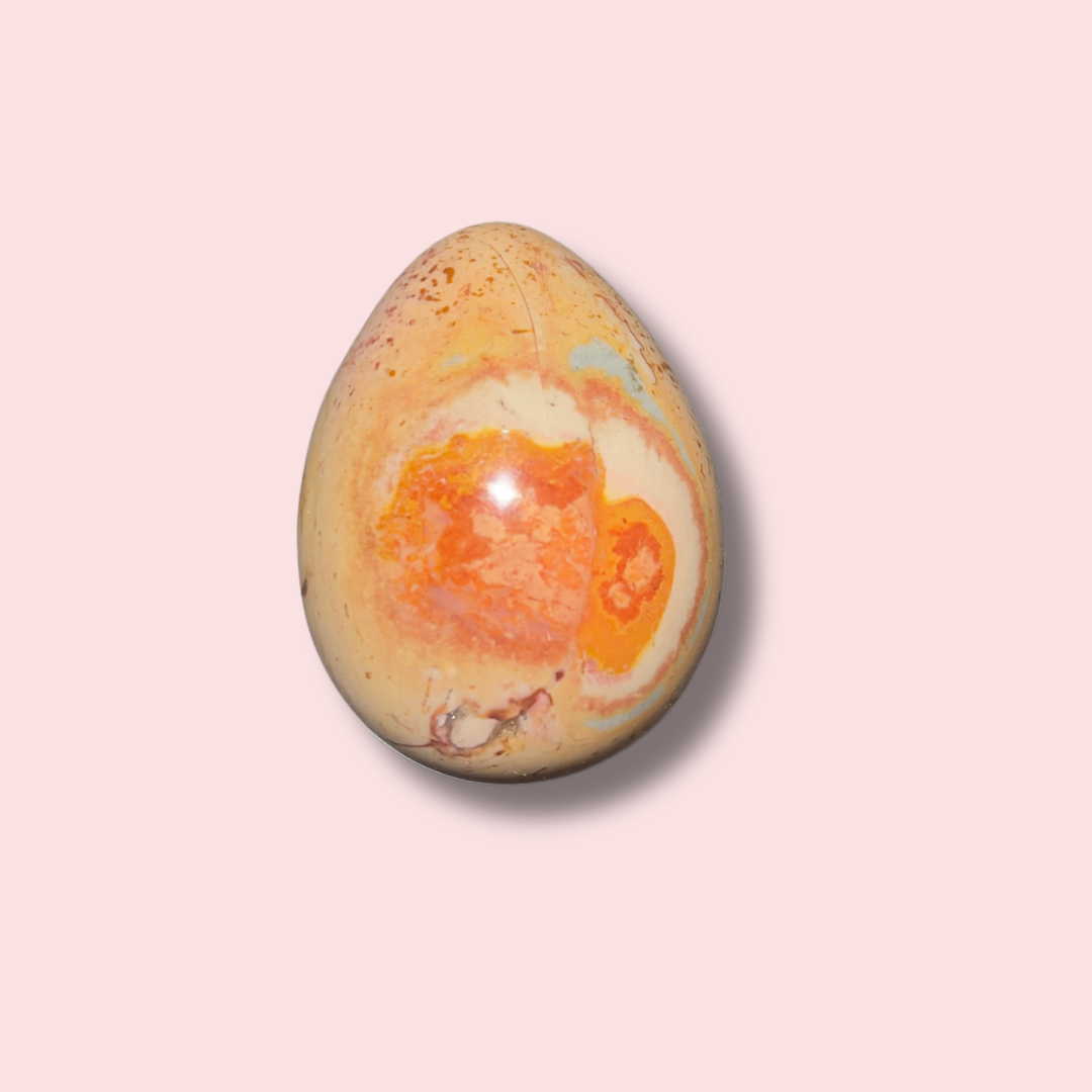 Cool Dragon Scale Polychrome Jasper Egg - Made in Mother Nature