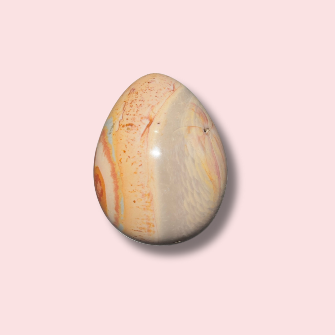 Cool Dragon Scale Polychrome Jasper Egg - Made in Mother Nature