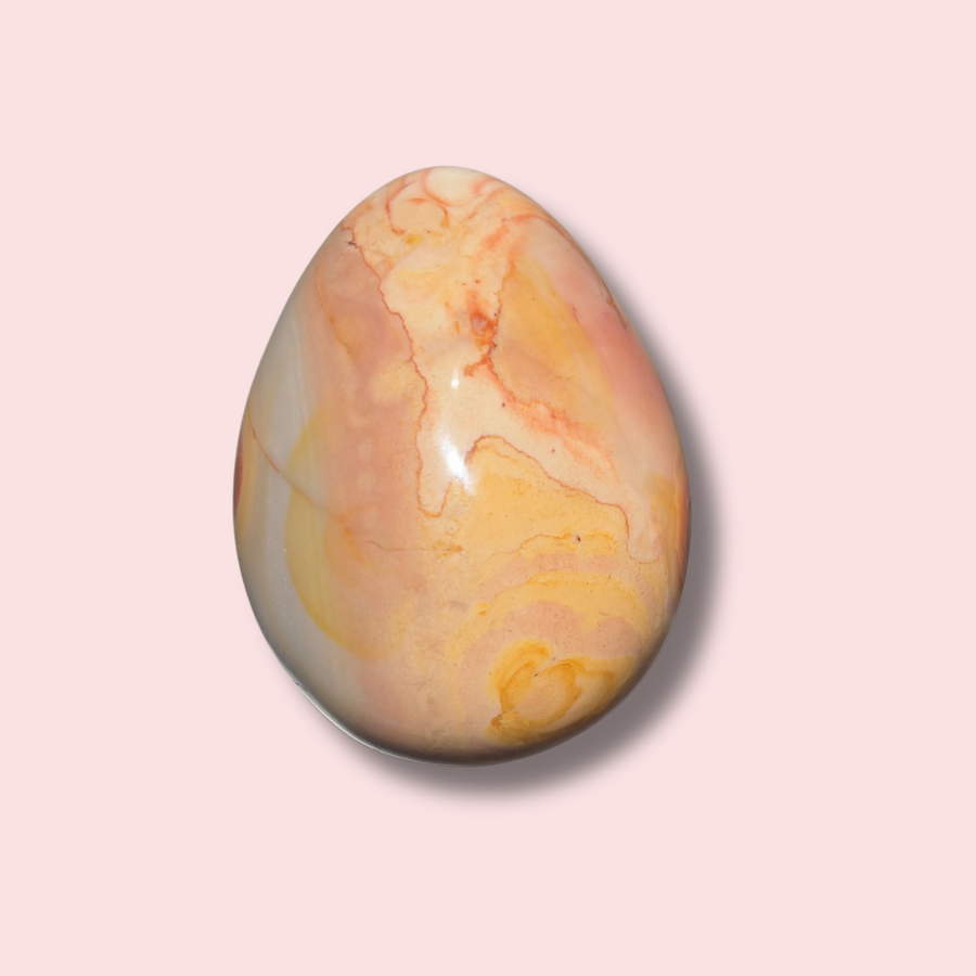 Beautiful Pastel Polychrome Jasper Egg