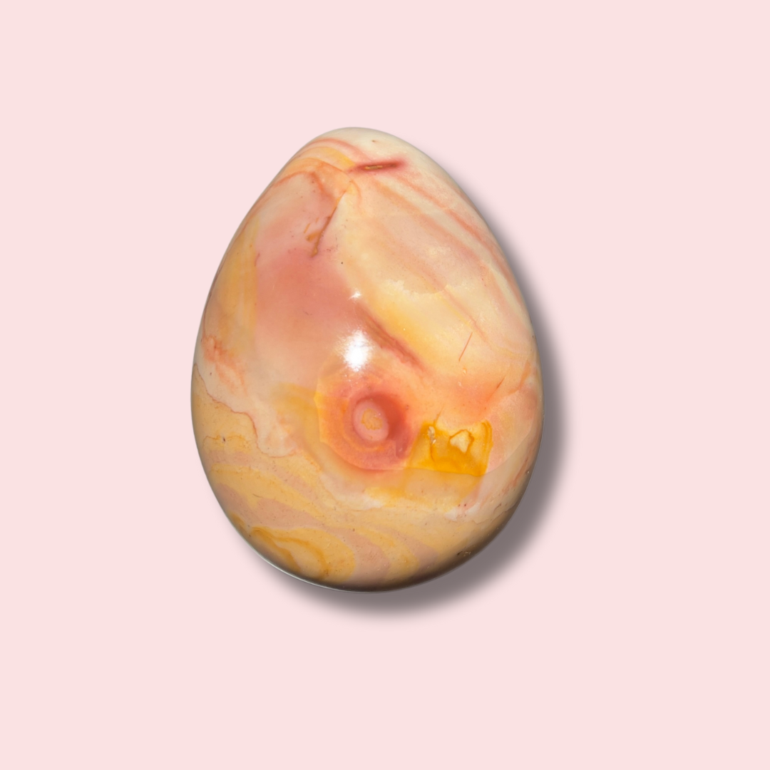 Beautiful Pastel Polychrome Jasper Egg - Made in Mother Nature
