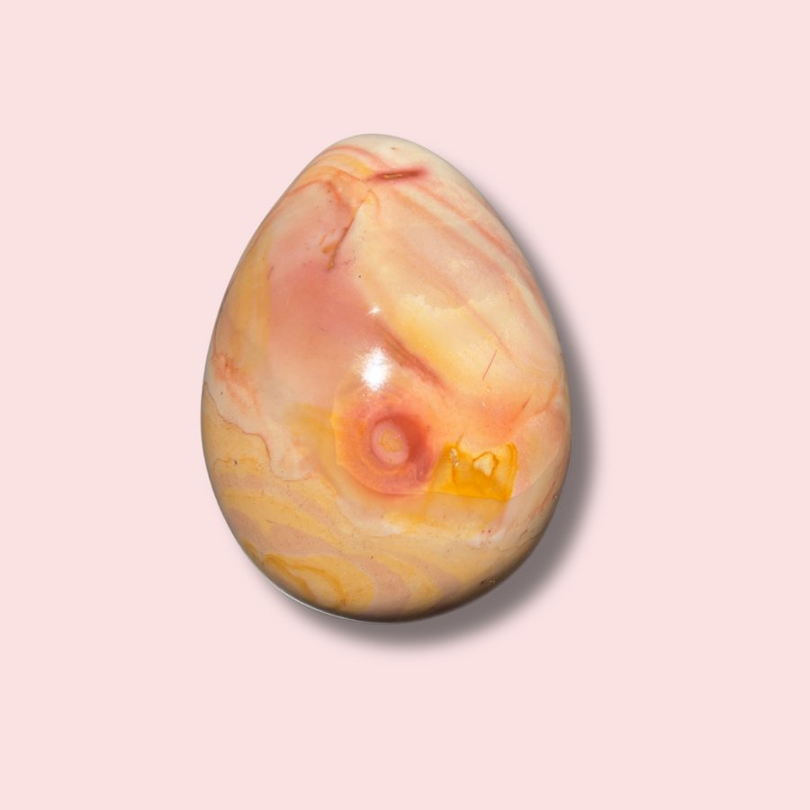 Beautiful Pastel Polychrome Jasper Egg