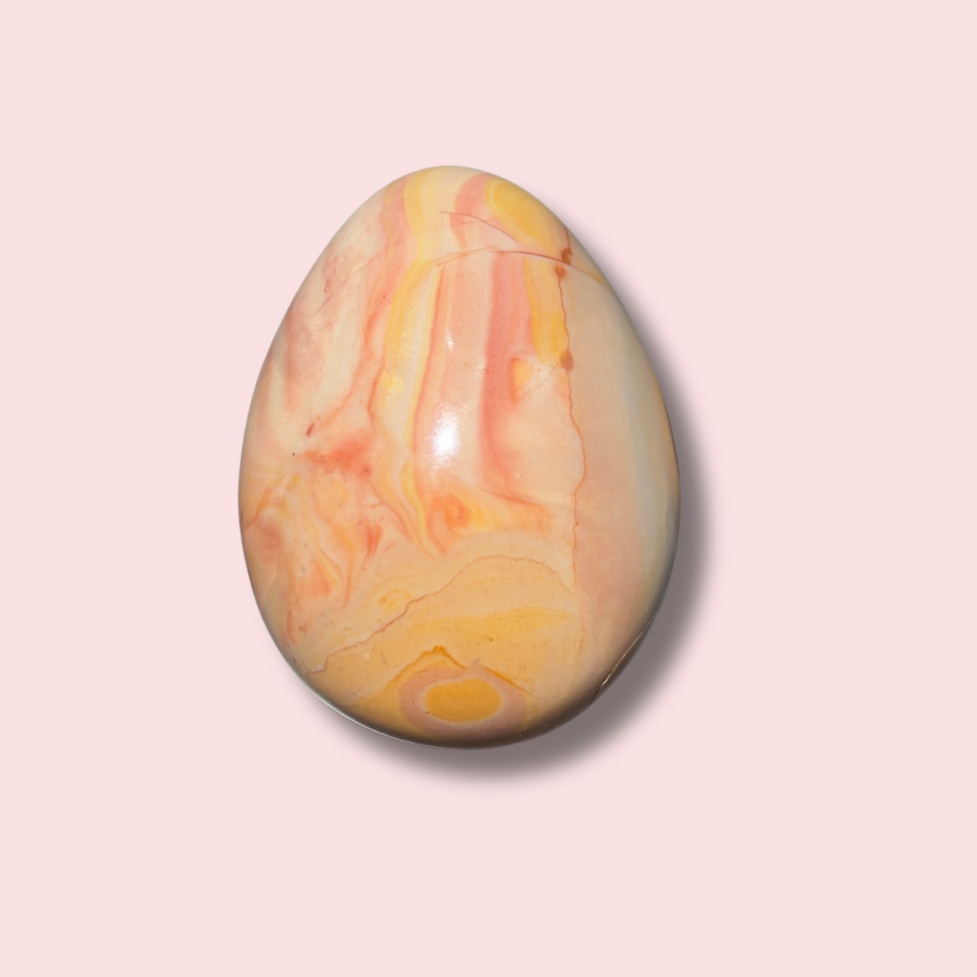 Beautiful Pastel Polychrome Jasper Egg