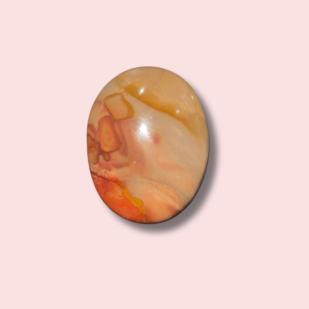 Moody Polychrome Jasper Palm Stone - Made in Mother Nature