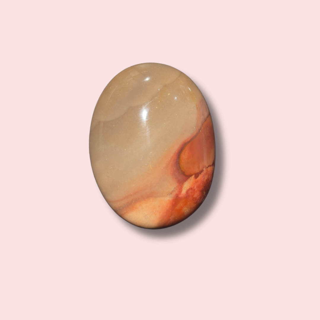 Moody Polychrome Jasper Palm Stone - Made in Mother Nature