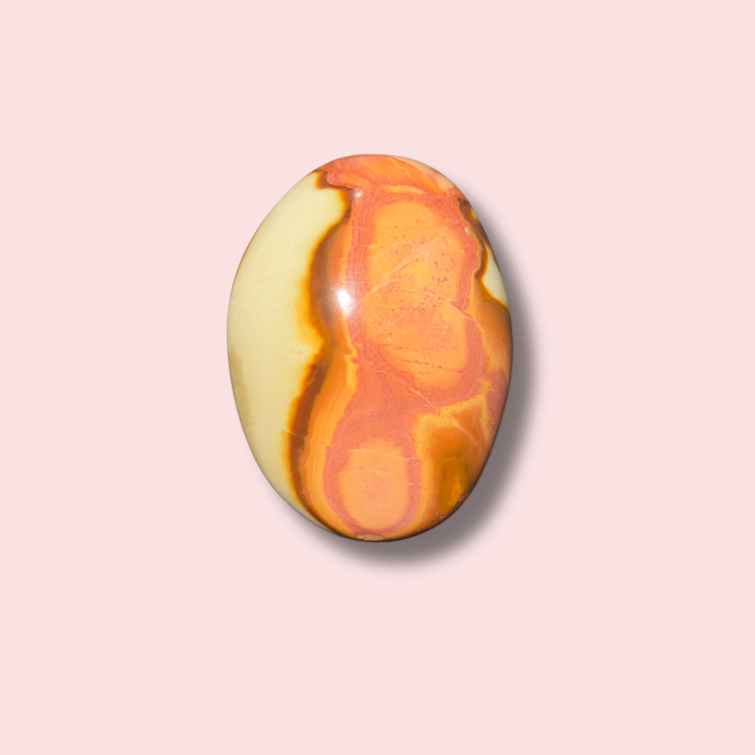 Pretty Polychrome Jasper Palm Stone - Made in Mother Nature