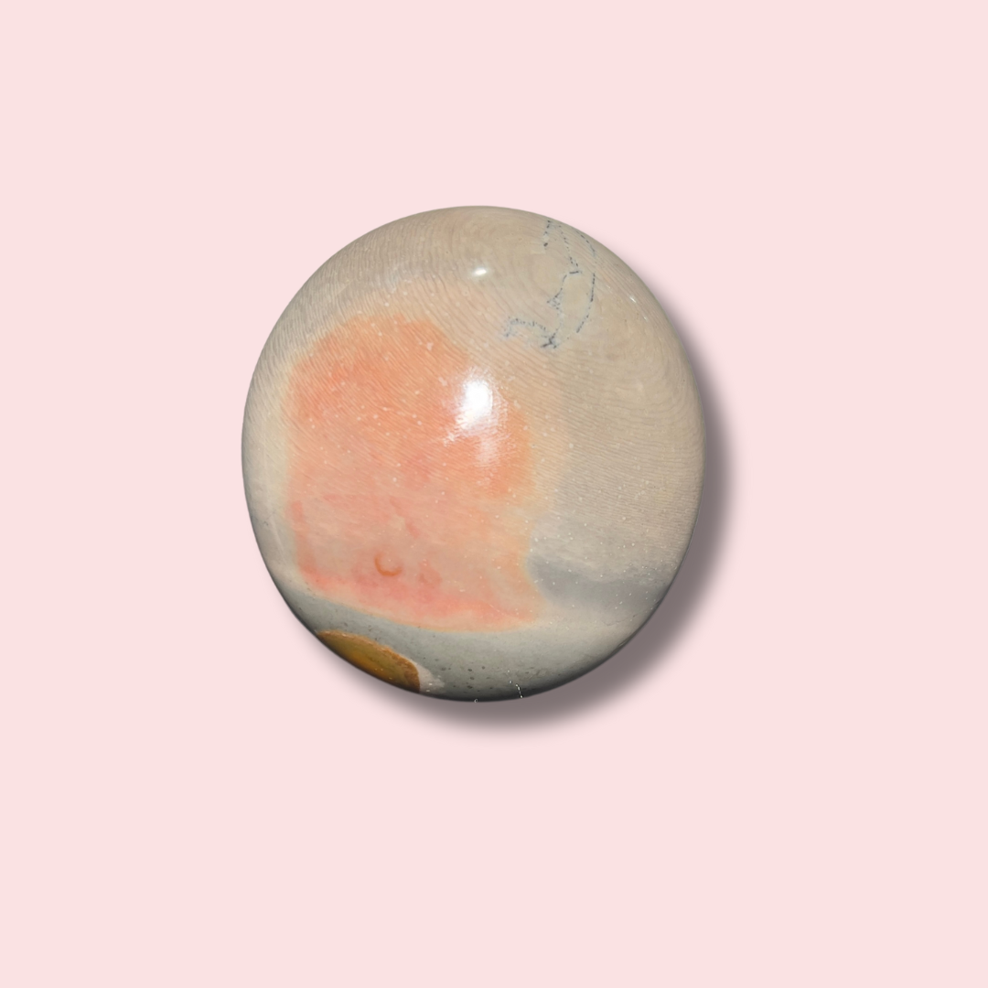Soothing Polychrome Jasper Palm Stone - Made in Mother Nature