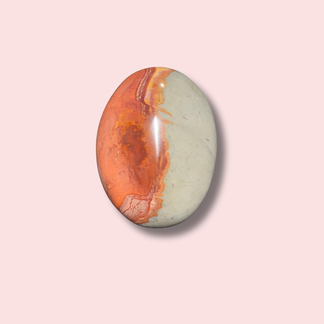 Red & Blue Polychrome Jasper Palm Stone - Made in Mother Nature