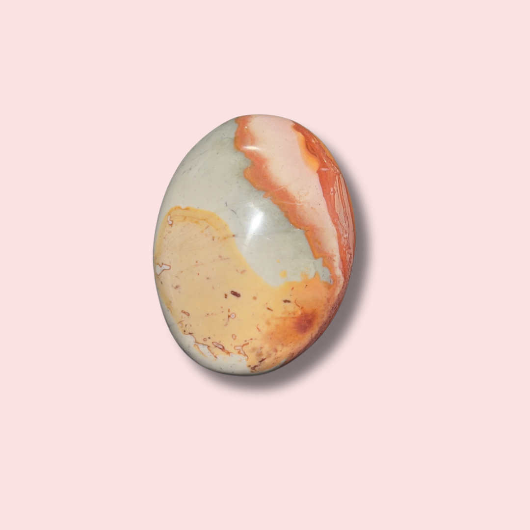 Red & Blue Polychrome Jasper Palm Stone - Made in Mother Nature