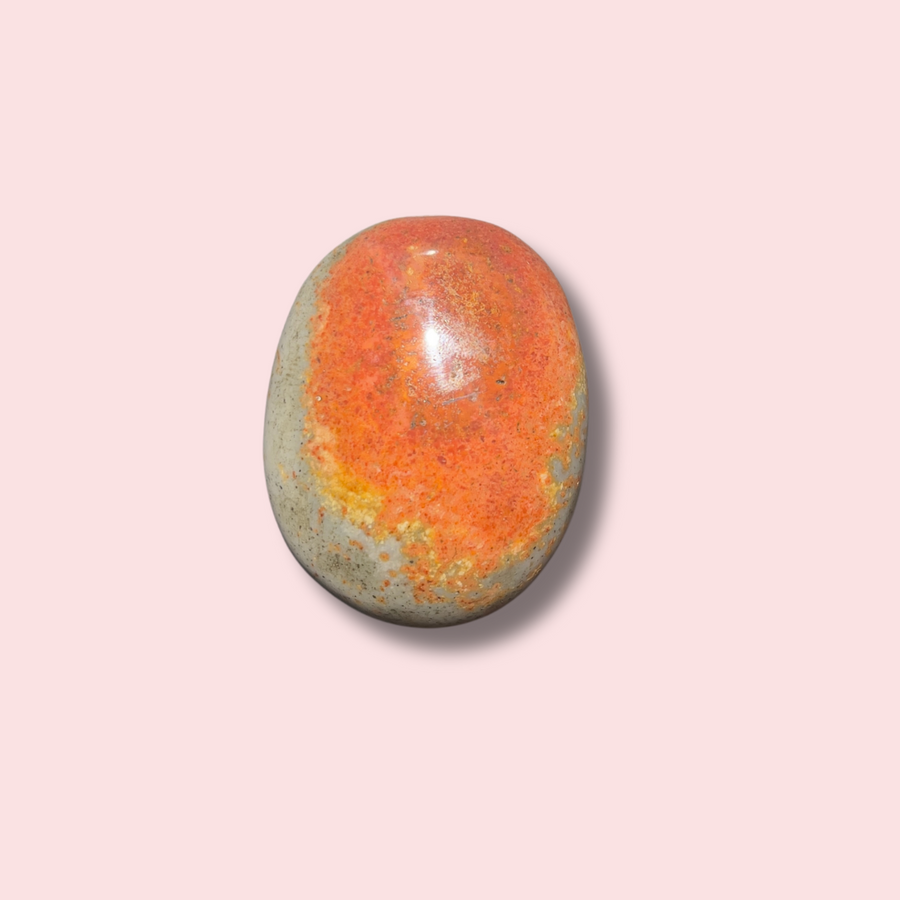 Blue Polychrome Jasper Palm Stone - Made in Mother Nature