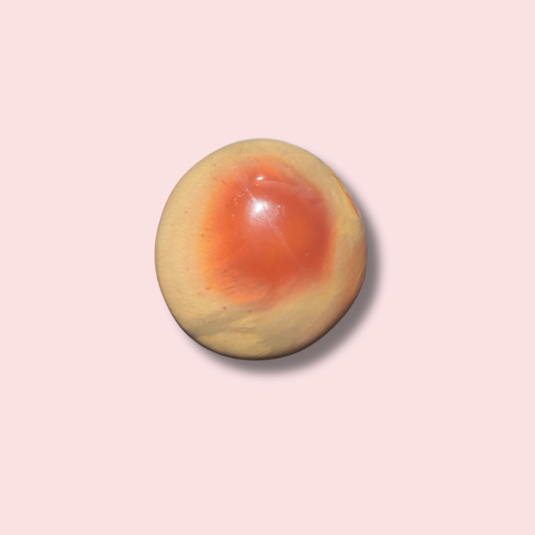 Funky Red Polychrome Jasper Palm Stone - Made in Mother Nature