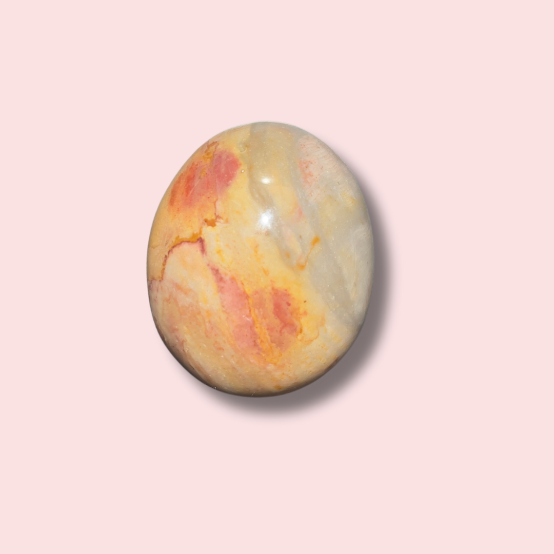Calming Polychrome Jasper Palm Stone - Made in Mother Nature