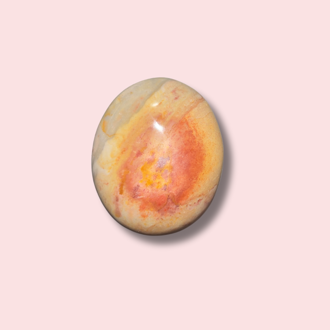Calming Polychrome Jasper Palm Stone - Made in Mother Nature