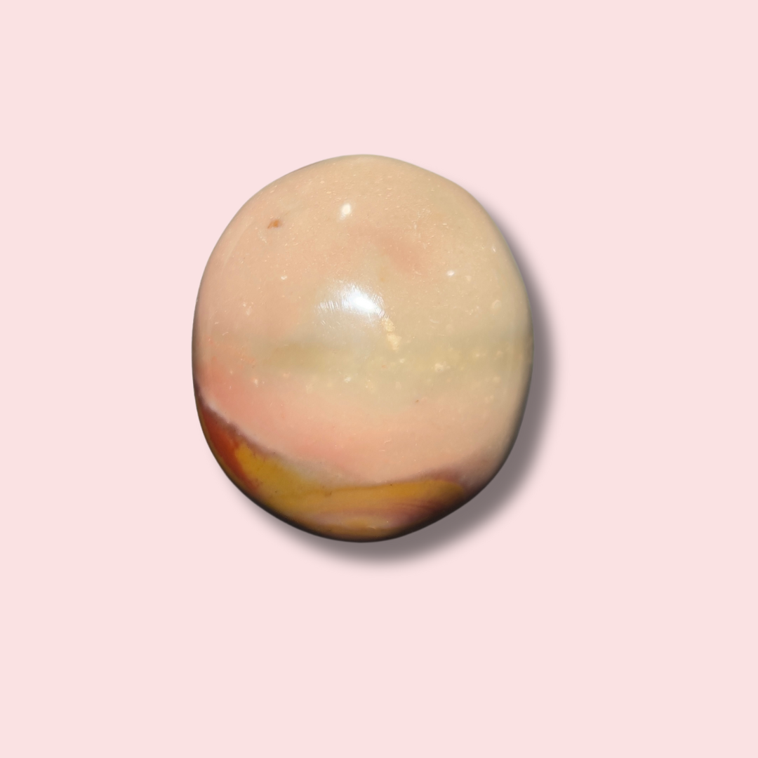 Funky Polychrome Jasper Palm Stone - Made in Mother Nature
