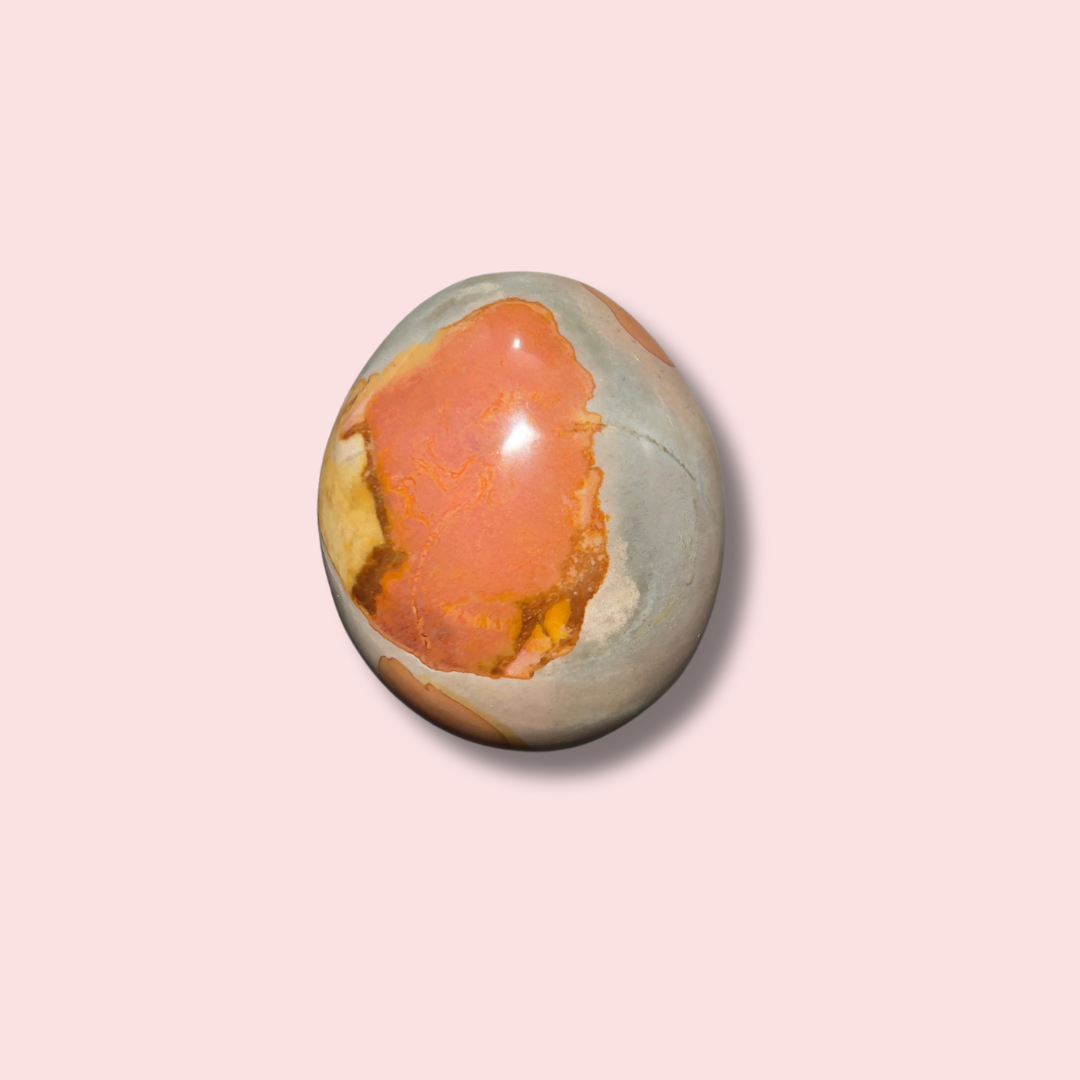 Moody Polychrome Jasper Palm Stone - Made in Mother Nature