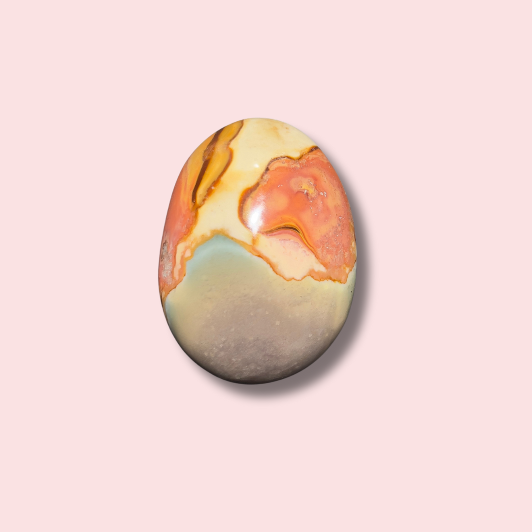 Gorgeous Polychrome Jasper Palm Stone - Made in Mother Nature