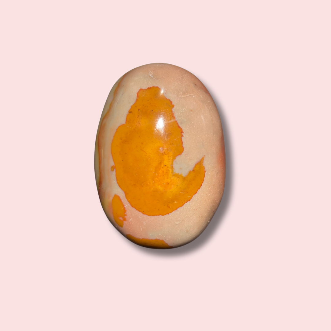 Large Moody Polychrome Jasper Palm Stone - Made in Mother Nature
