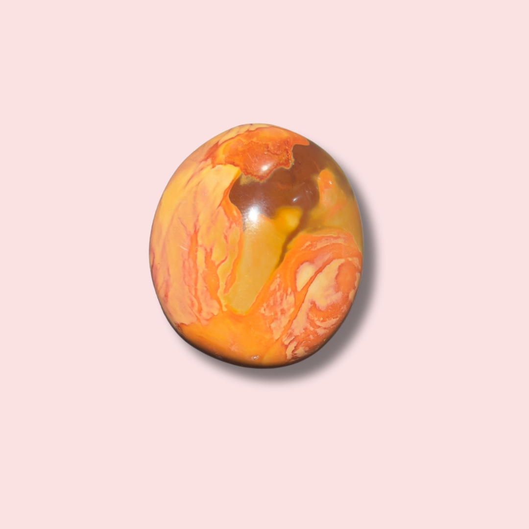 Vibrant Polychrome Jasper Palm Stone - Made in Mother Nature