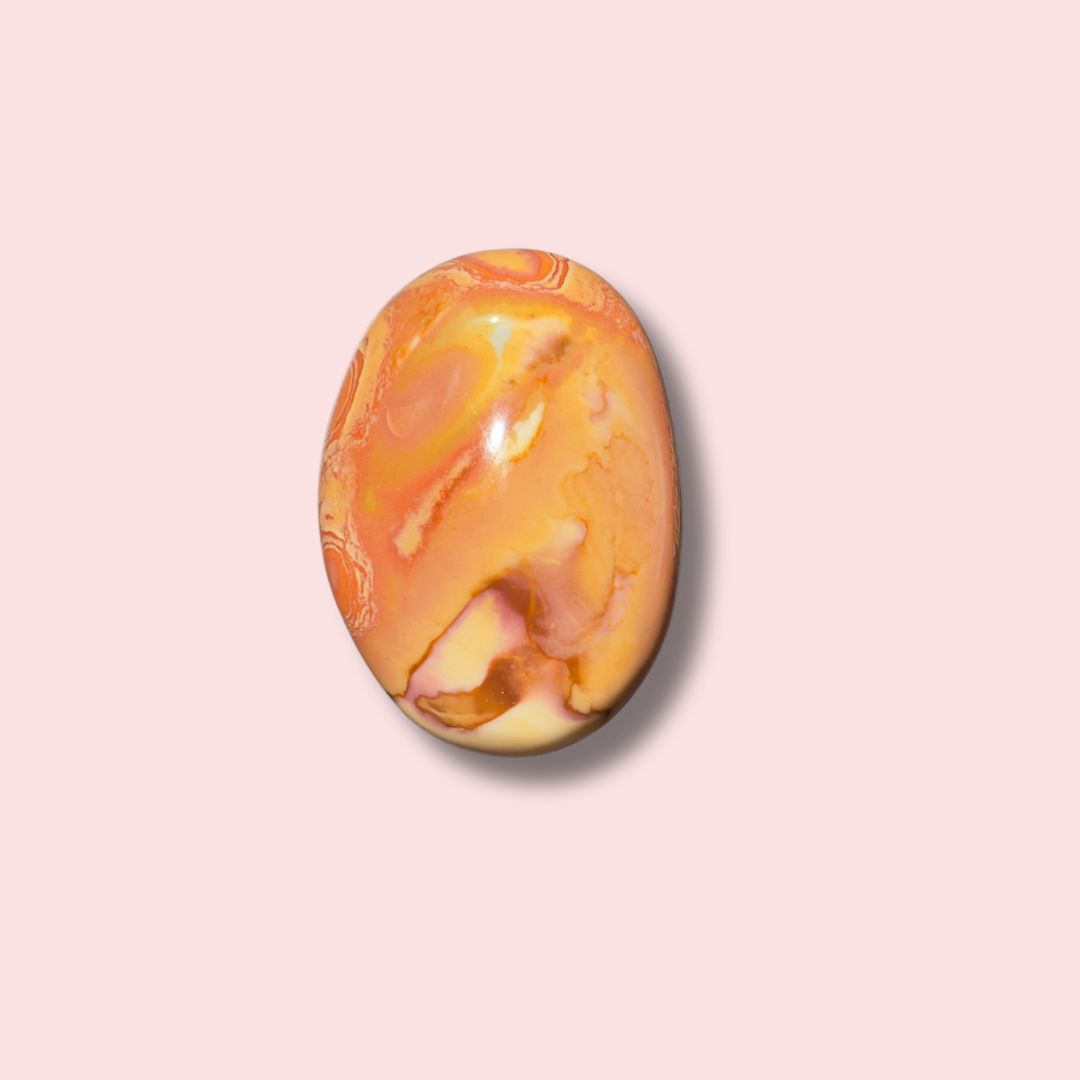 Vibrant Polychrome Jasper Palm Stone - Made in Mother Nature