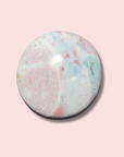 Pastel Pink & Blue "Sherbet" Sea Jasper Palm Stone - Made in Mother Nature