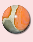 Rare XL Peachy Pink Polychrome Jasper Sphere (4+ lbs)