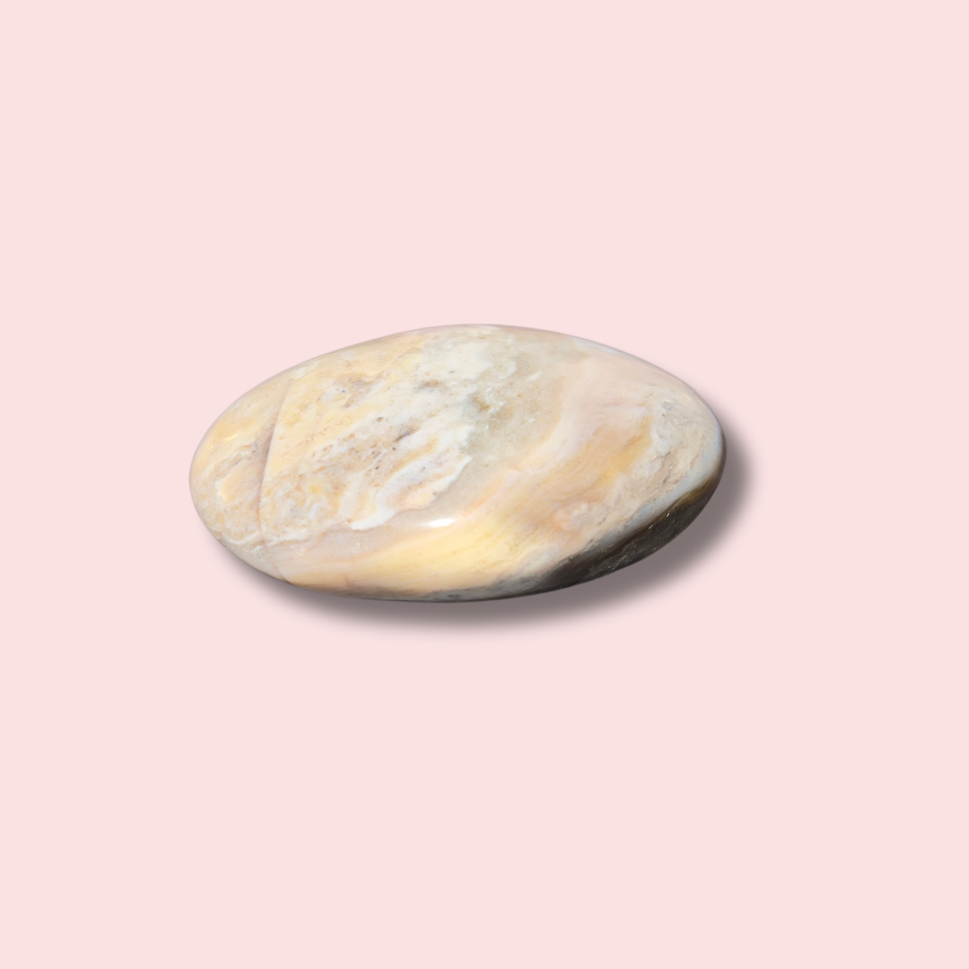 Soothing Sea Jasper Palm Stone - Made in Mother Nature