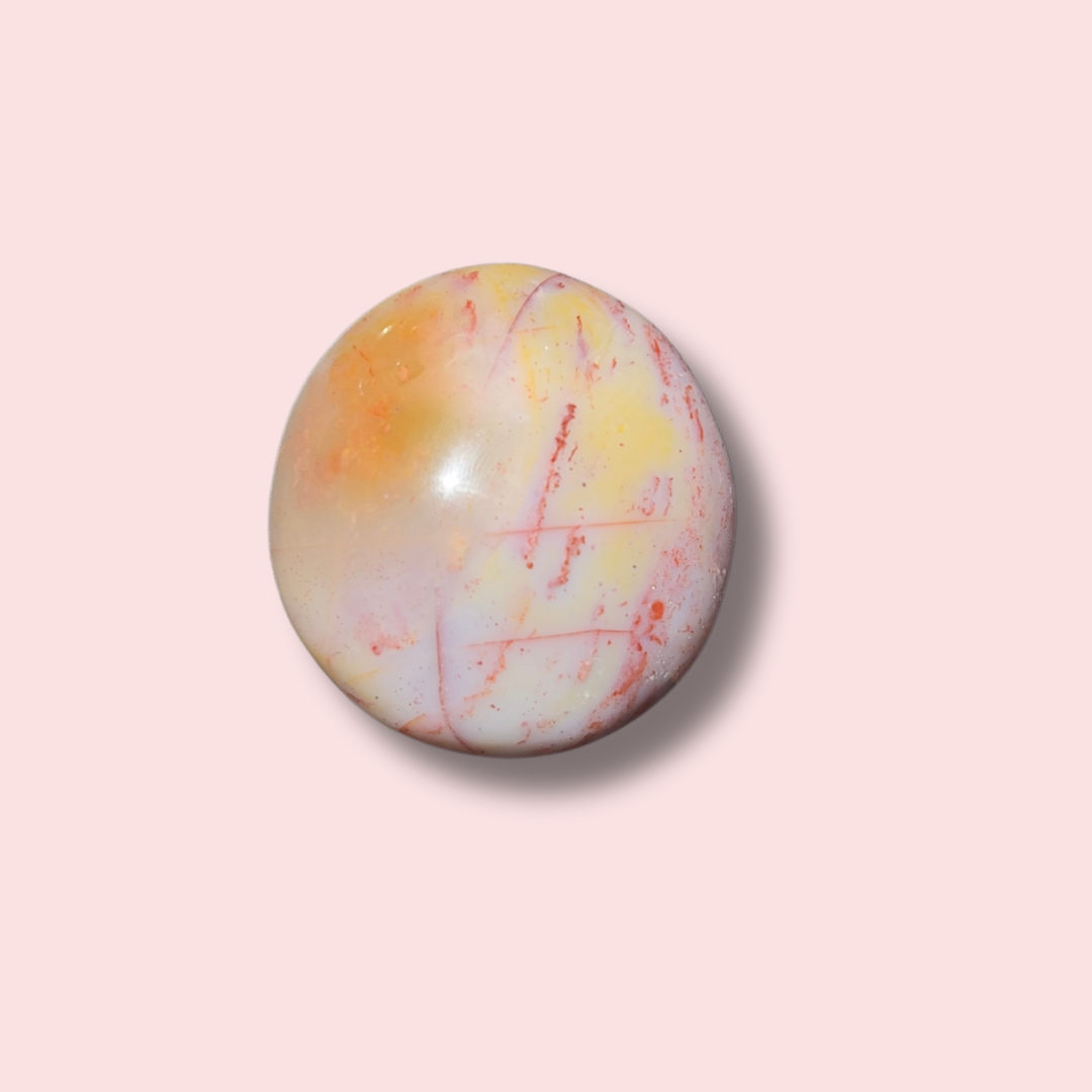 Moody Purple Sea Jasper Palm Stone - Made in Mother Nature