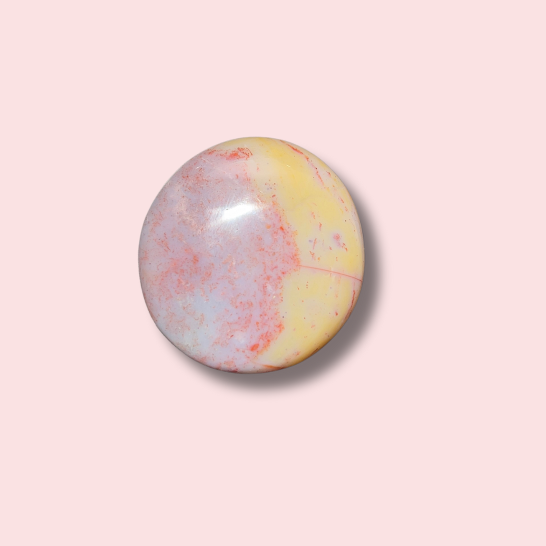 Moody Purple Sea Jasper Palm Stone - Made in Mother Nature