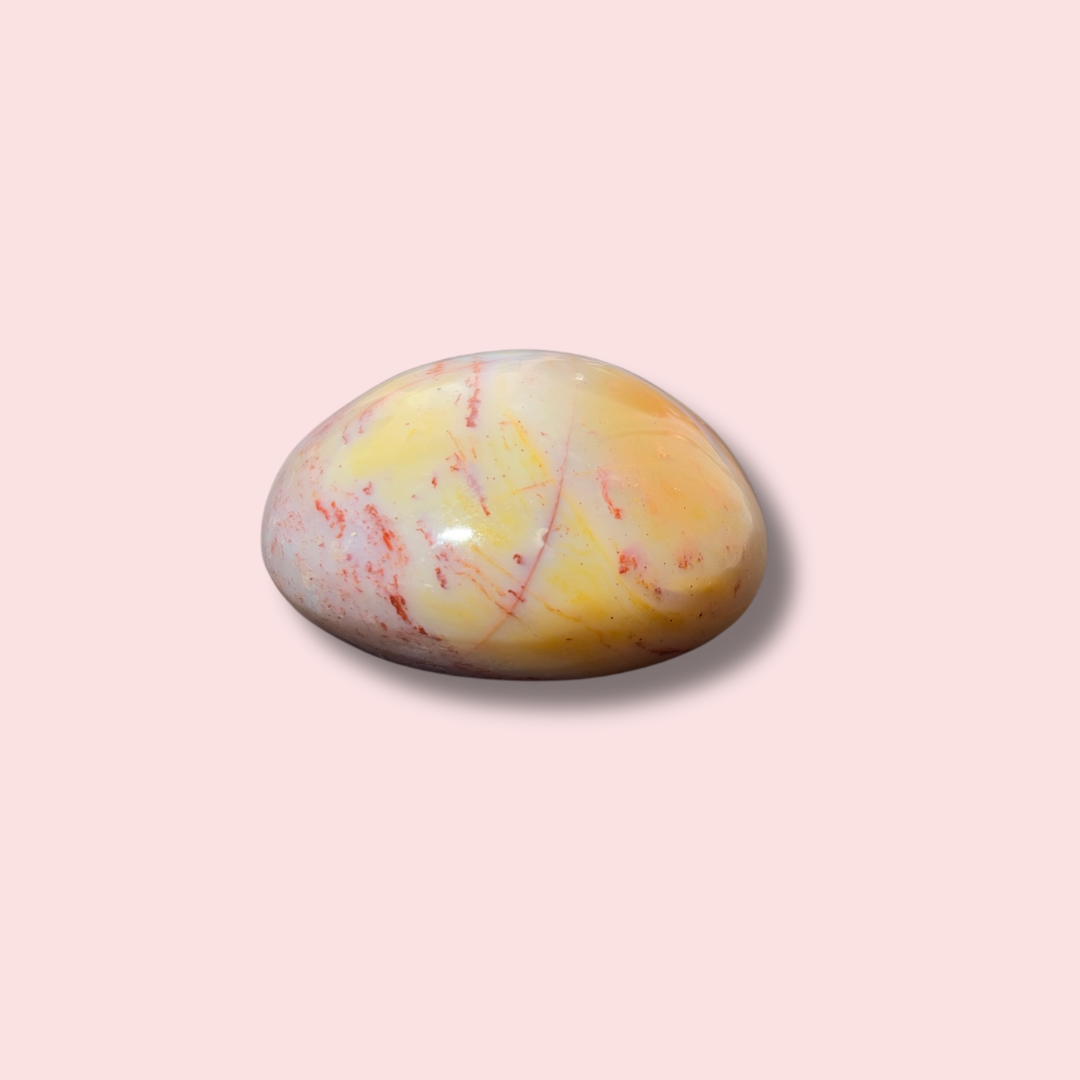Moody Purple Sea Jasper Palm Stone - Made in Mother Nature