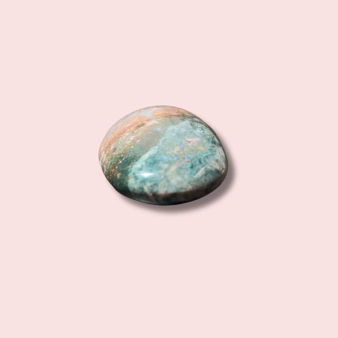 Cool Sea Jasper Palm Stone - Made in Mother Nature