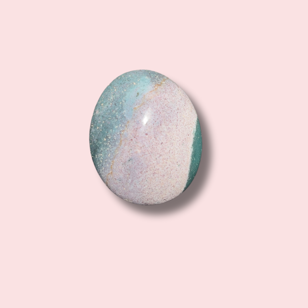 Stunning Purple & Blue Sea Jasper Palm Stone - Made in Mother Nature