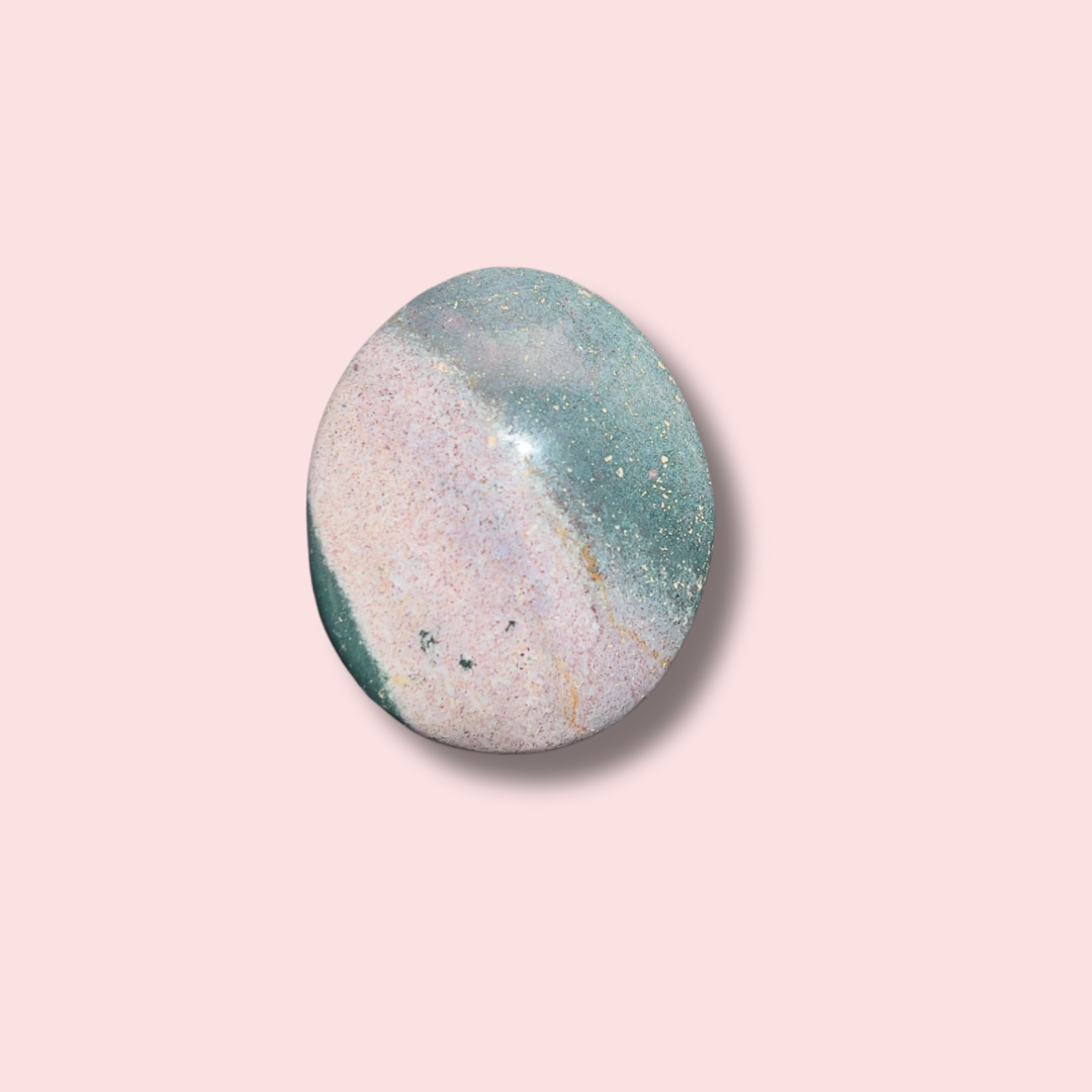 Stunning Purple & Blue Sea Jasper Palm Stone - Made in Mother Nature