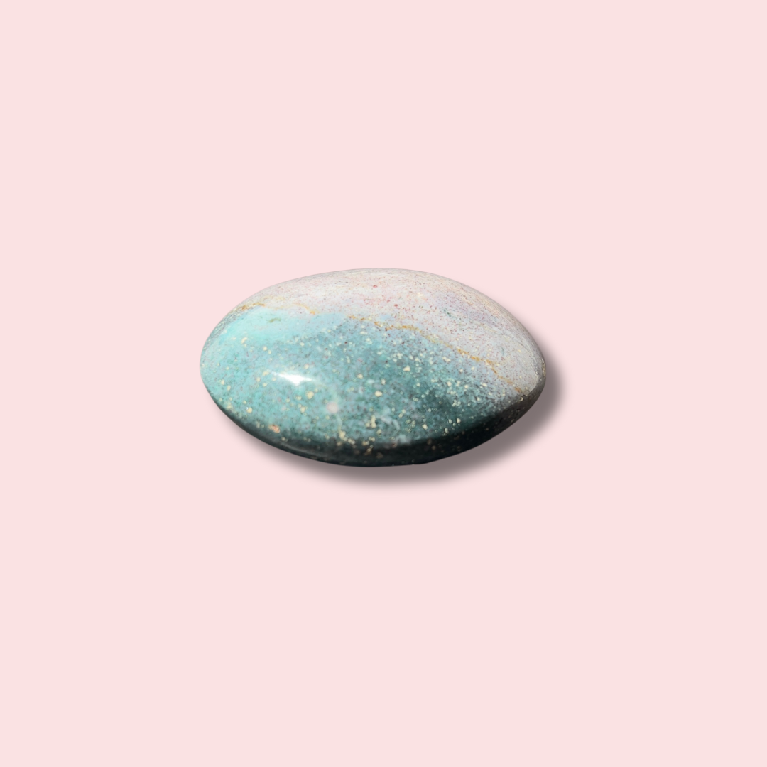 Stunning Purple & Blue Sea Jasper Palm Stone - Made in Mother Nature