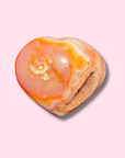 Pretty Pastel Carnelian Heart - Made in Mother Nature
