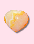 Pretty Pastel Carnelian Heart - Made in Mother Nature