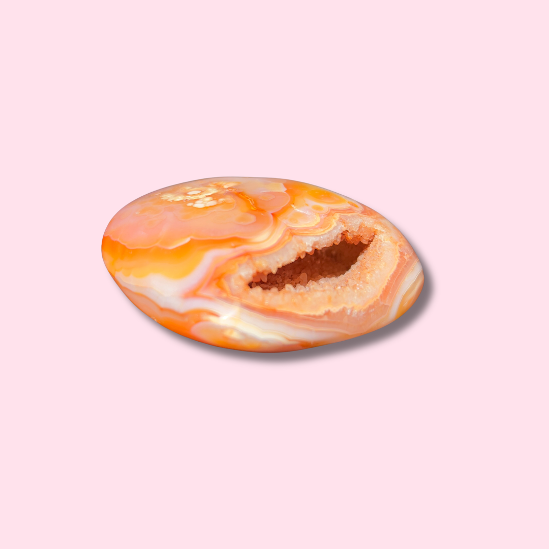 Pretty Pastel Carnelian Heart - Made in Mother Nature