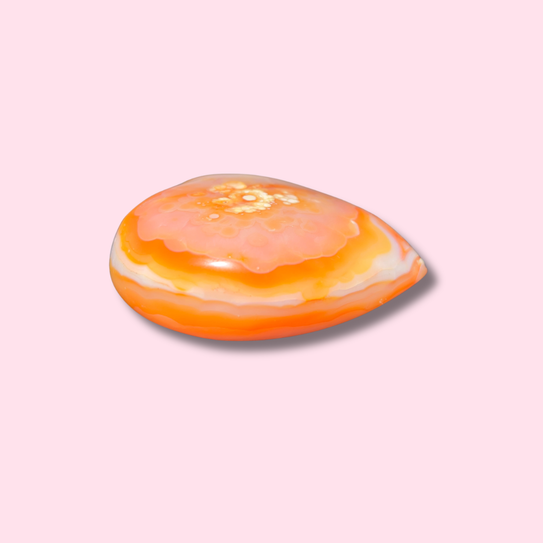Pretty Pastel Carnelian Heart - Made in Mother Nature